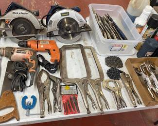 Metal Clamps, Saws and more
