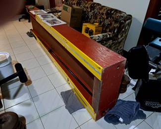 Part of skee ball game