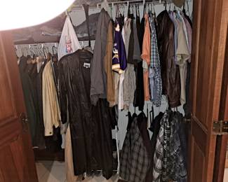 Men's large clothing.