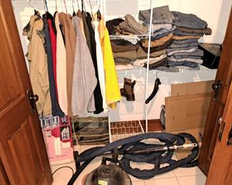 Men's large clothing.