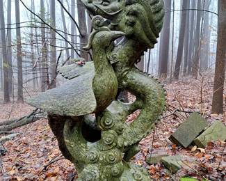 Oriental dragon statuary