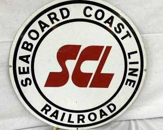 1967 SST 24IN SEABOARD RR SIGN