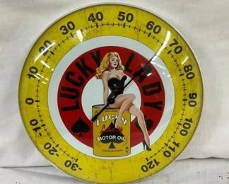 12IN LUCKY LADY THERMOMETER