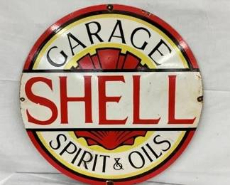 30IN SHELL GARAGE SIGN