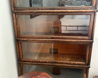 GLOBE WERNICKE BARRISTER BOOKCASE  H 58"  W 33.75" D 12"
