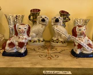 Staffordshire-style dogs