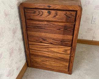 Wooden 2 Drawer File Cabinet 