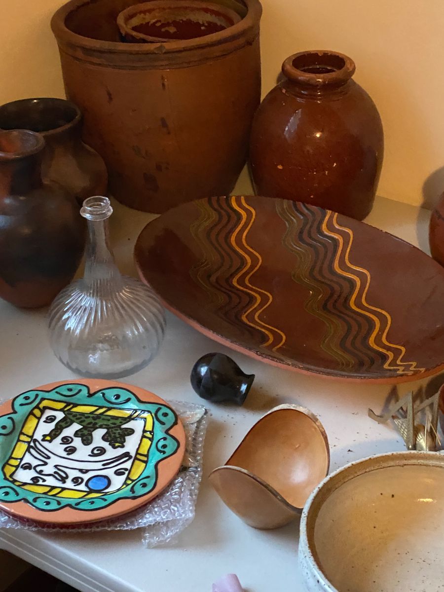Redware Sgraffito Pottery