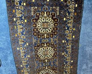 One of several vintage handmade rugs
