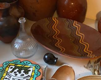 Redware Sgraffito Pottery