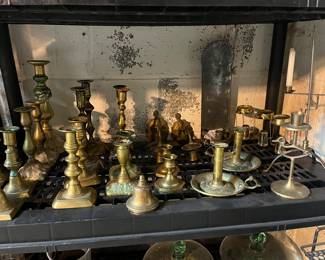 Brass candlesticks
