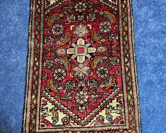 One of several vintage handmade rugs