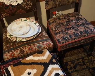 Navajo Rug, Early Antique Chairs