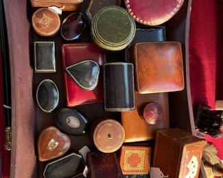 Leather boxes