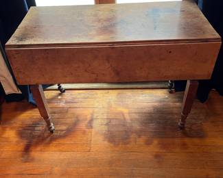 Antique drop leaf table