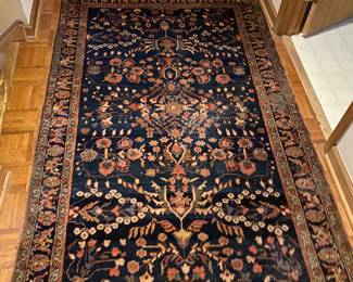 Nice antique blue weft rug