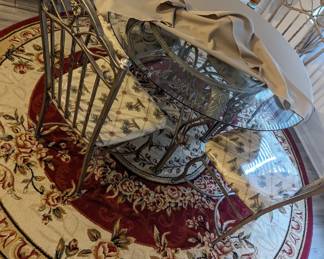 glass dining set