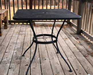 No chairs - just the table