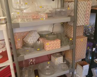 Entire shelf of Princess House