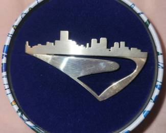 We have TWO Schwarzchild richmond skyline and river pins!  STERLING!