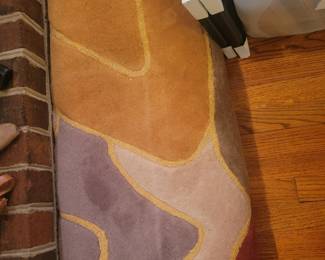 Room sized rug very clean and matching smaller rug.