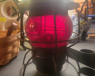 Adlake kero RR lantern.  Nothing on red globe