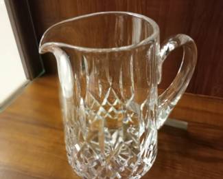 Waterford water pitcher.