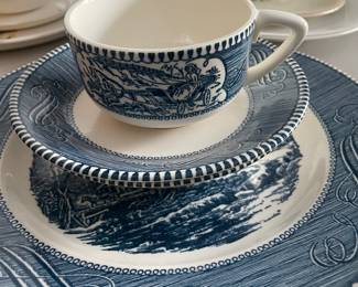 Currier and Ives place settings 