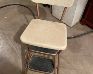 Chair w/step stool 