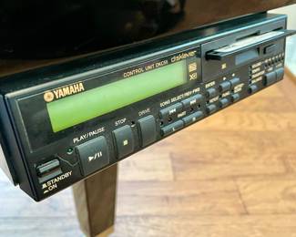 SOLD—Yamaha Baby Grand Player Piano with bench, Ebony polish, speakers housed underneath. Model number shown in later images.  56L x 62H. WORKS!