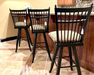 3 bar stools, swivel, $120/each. 