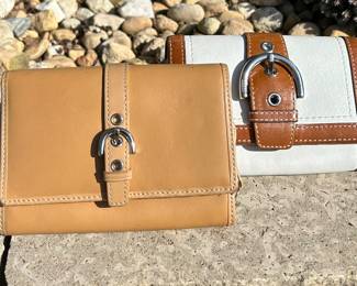 Coach Wallets SOLD —Tan Wallet SOLD - White/Brown Wallet