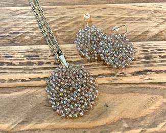 $28. Set includes beautiful statement necklace and earrings. 