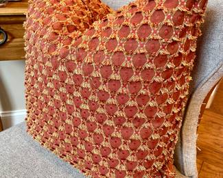 SOLD—each. Custom made down filled pillow. 2 available.