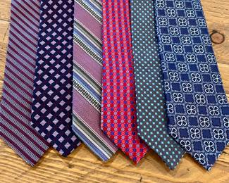 $30 each.  Mens’ designer ties. Brands by Nordstrom, Ted Baker, Hickey, Ermenegildo Zegna  