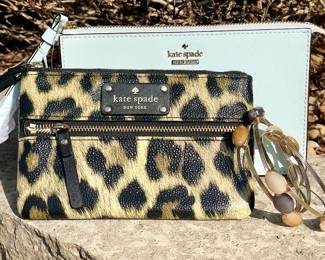Kate Spade Wristlet SOLD- Leopard Print SOLD - Light Blue 