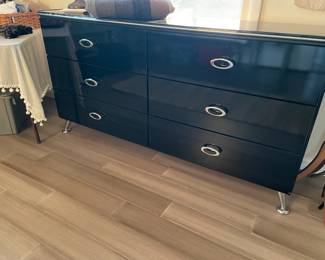 Black and Chrome dresser