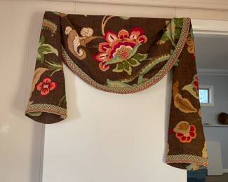 Valance/Cornice board - there is a  mate to this one.  Schumacher fabric