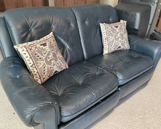Bradington Young double leather loveseat recliner