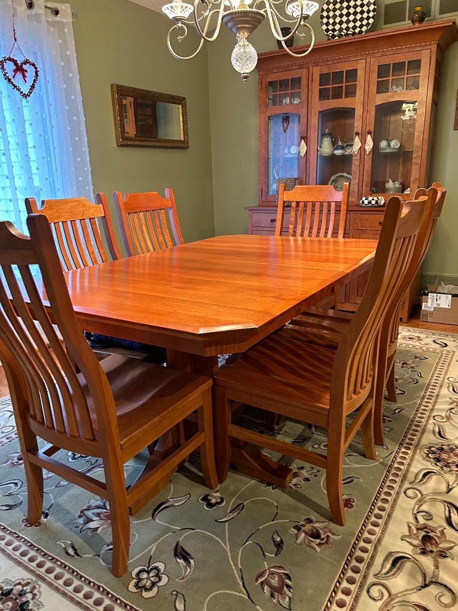 Fairport dining set with 2 benches sales