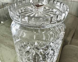 Waterford crystal biscuit jar