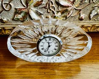 Waterford crystal desk clock