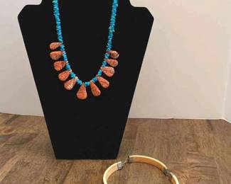 Necklace And Bone Bracelet