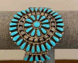 Sterling and Turquoise Cuff Bracelet