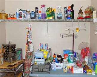 Cleaning supplies, picnic items, bird feeders, etc.