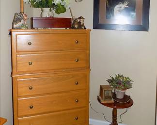 Chest with decorative items