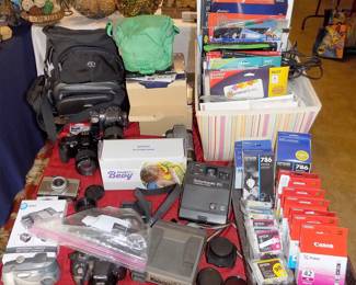 Cameras, photographic equipment, printer cartridges and art paper.