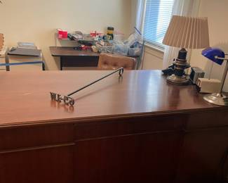 Solid wooden office desk