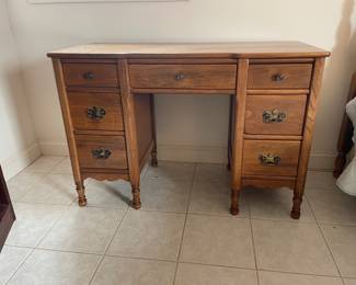 Antique desk with dove tail drawers