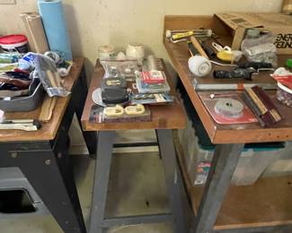 Metal work tables